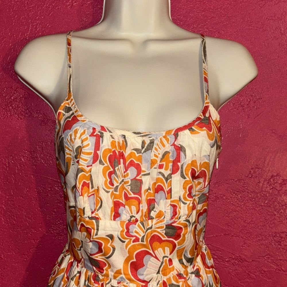 Gorgeous Gap Sundress with bright floral mod print. 100% cotton Size 1.